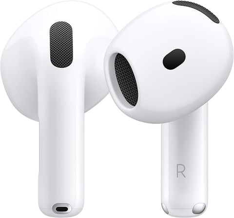 Apple AirPods 4 Wireless Earbuds, Bluetooth Headphones, with Active Noise Cancellation, Adaptive, Transparency Mode, Personalized Spatial Audio, USB-C Charging Case, Wireless Charging, H2 Chip